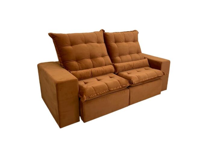 Sofá Retrátil Reclinável Kauã 2.00m - Cobre Veludão - Image 10