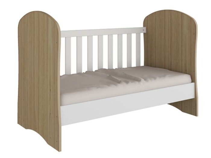 Berço Smim - Branco/Carvalho - Image 2