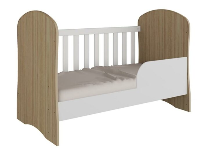 Berço Smim - Branco/Carvalho - Image 3