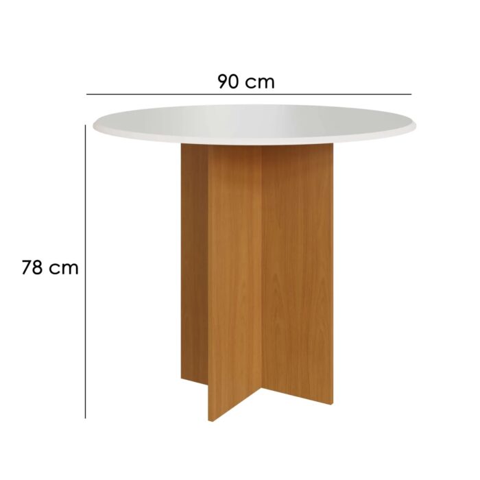MESA ALICE REDONDA 90X90 - Imagem 3