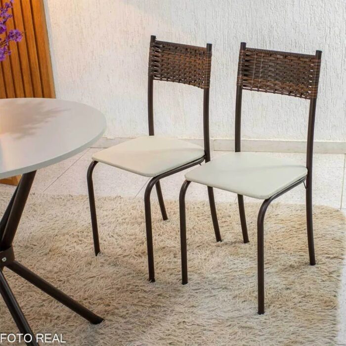 CONJUNTO MESA ATLANTA 75X75 - Imagem 3