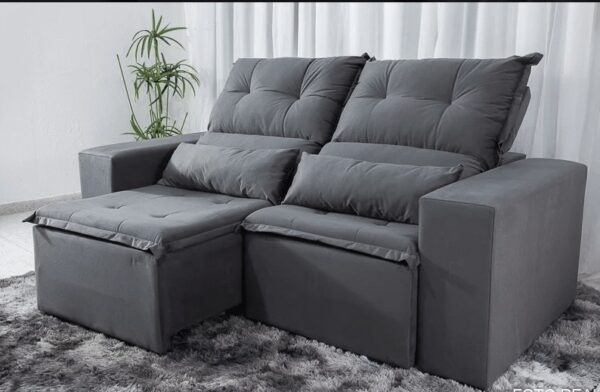 SOFÁ BEATRIZ PLUS 1,90 RETRÁTIL E RECLINÁVEL