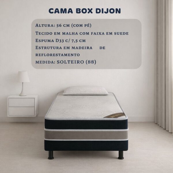 CAMA DIJON SOLTEIRO