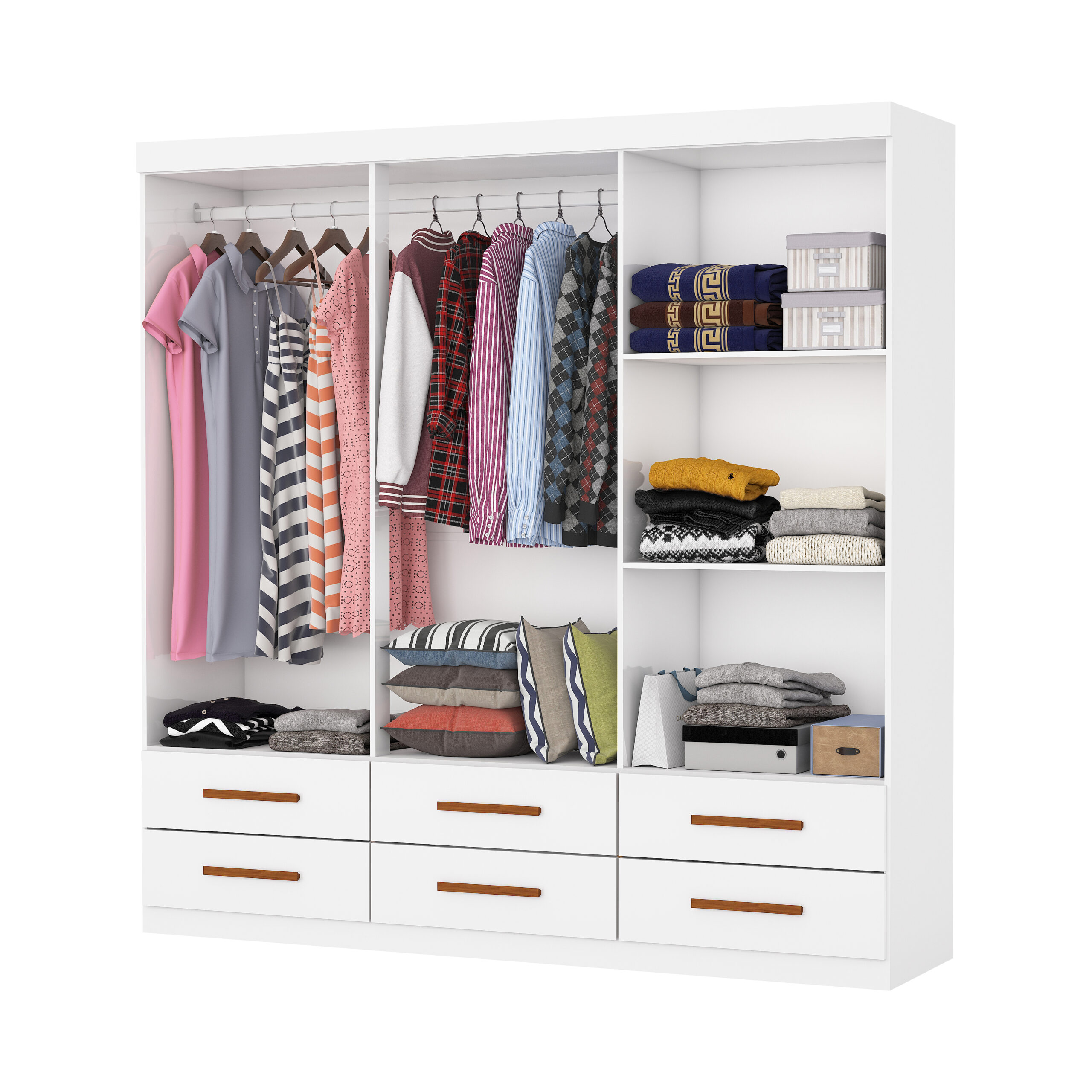 GUARDA ROUPA DALLAS 6PT 6GAV - Imagem 3