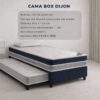 CAMA BOX DIJON SOLTEIRO C/ AUXILIAR
