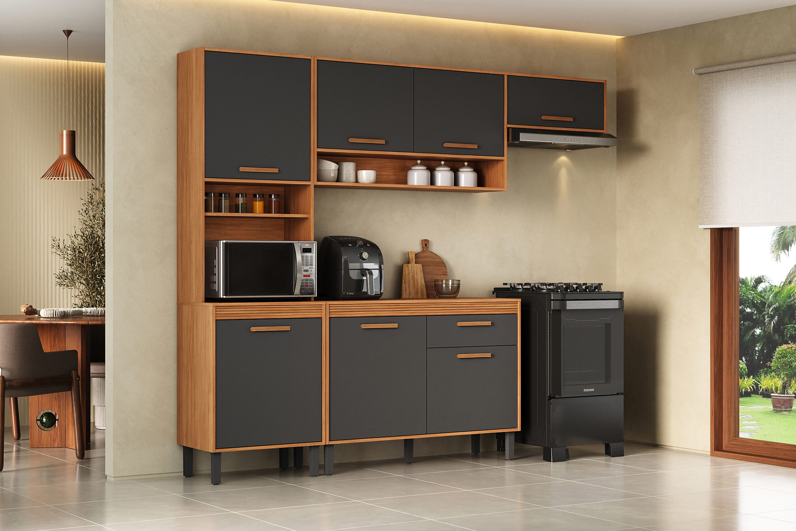 COZINHA COMPLETA CANELA (4 PEÇAS) - Imagem 2