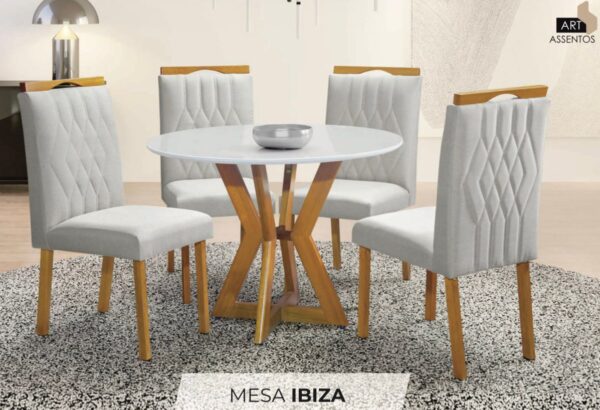 MESA IBIZA 1,00 REDONDA ((VALOR SOMENTE DA MESA))